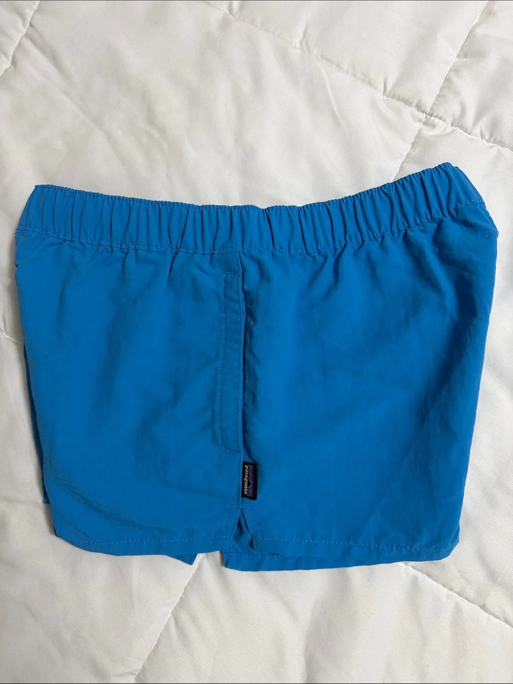 Patagonia Women's Bright Blue Athletic Shorts - Picture 3 of 5